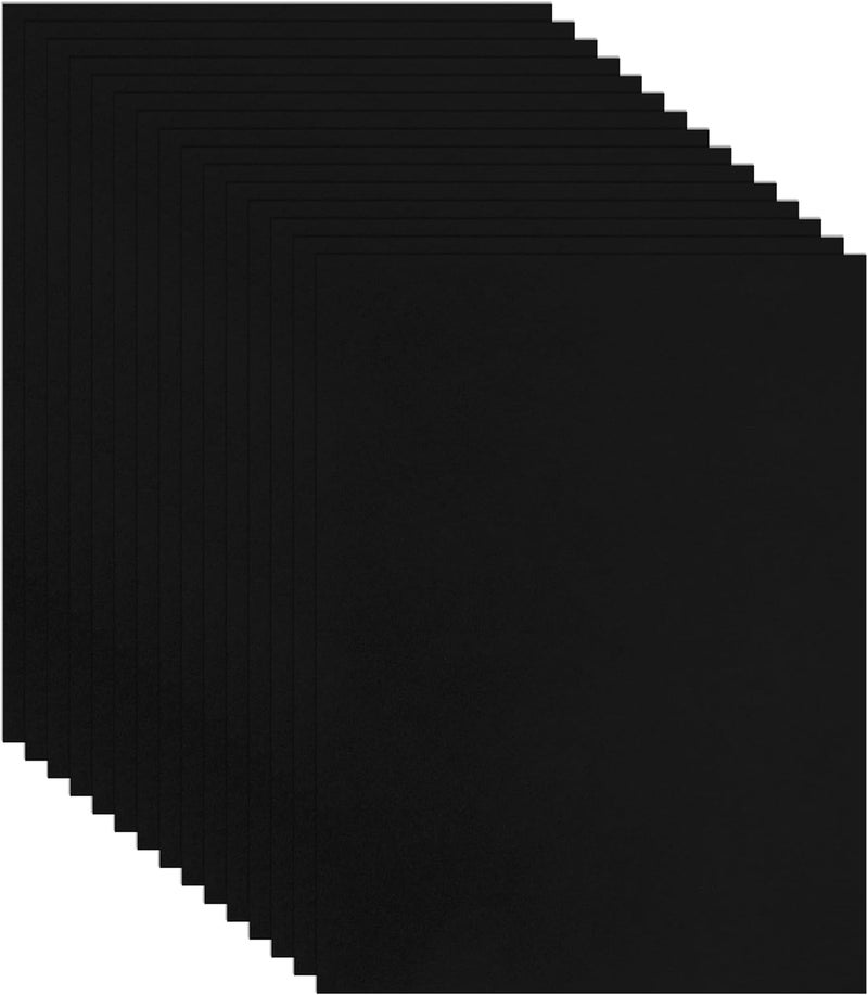 Guakicae 40 Sheets Black Cardstock 8.5 x 11 Printer Paper, 75lb Heavyweight Black Construction Paper Card Stock for Invitatins, Crafting, Memus, DIY Making Cards, School Scrapbooking - Image 1